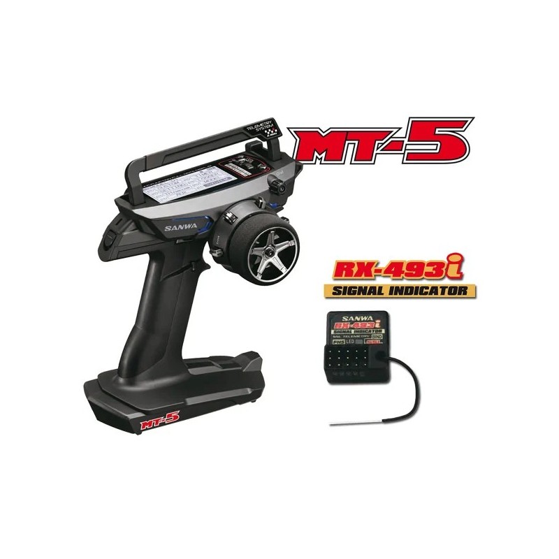 Radio Sanwa MT-5 FH5 avec Récepteur RX493i