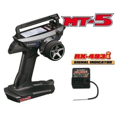 Radio Sanwa MT-5 FH5 avec Récepteur RX493i