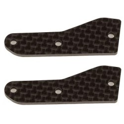 INSERTS DE BRAS DE SUSPENSION SUPÉRIEURS AVANT TEAM ASSOCIATED RC8B4 FT EN CARBONE
