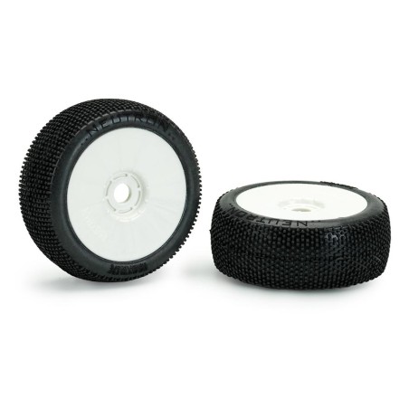 Pneus Matrix Buggy 1:8 Neutron (2) jantes blanches