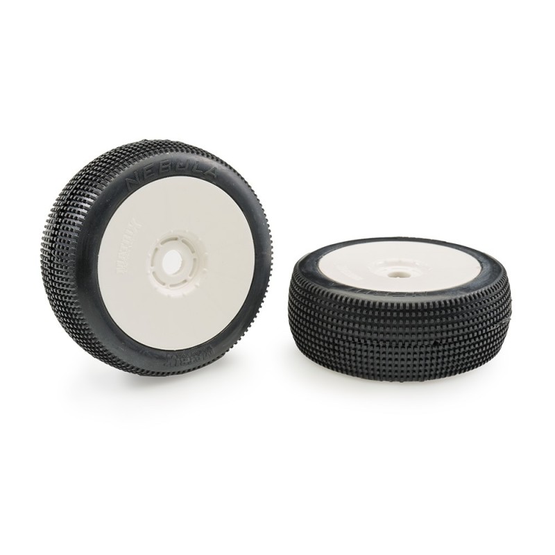 Pneus Matrix Buggy 1:8 Nebula (2) jantes blanches