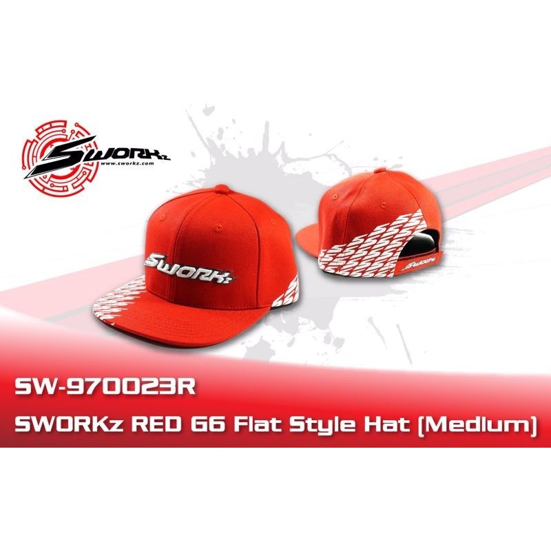 Casquette plate rouge SWORKz G5