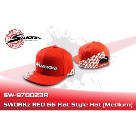 Casquette plate rouge SWORKz G5