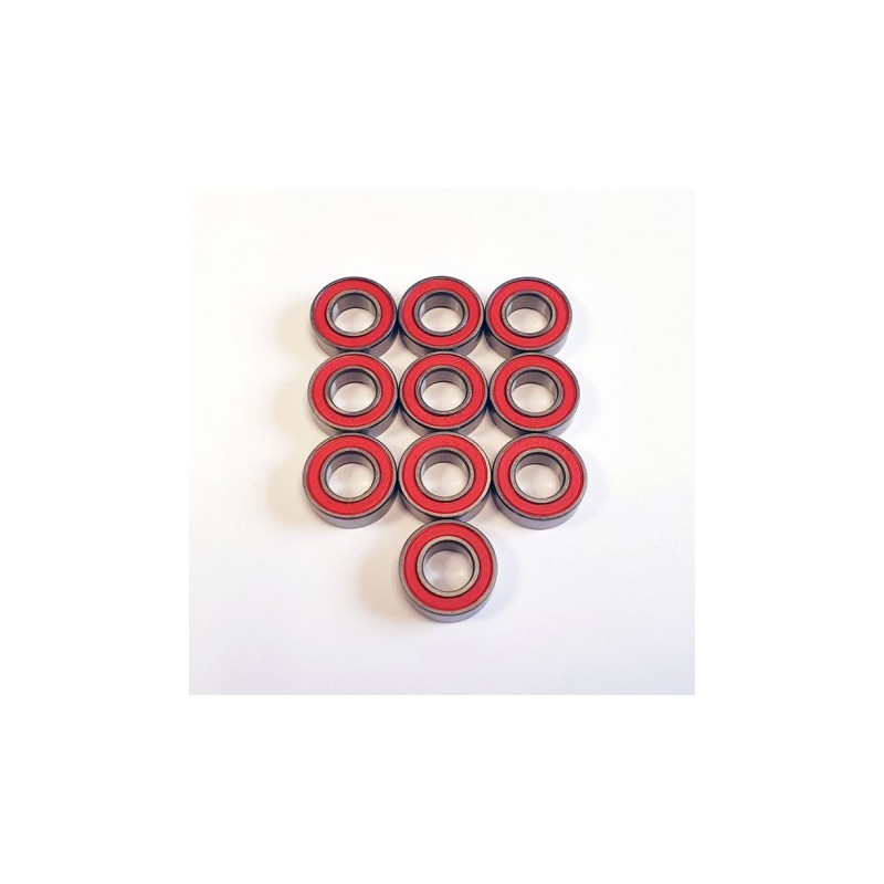 Roulement 8x16x5 Red rubber (10)