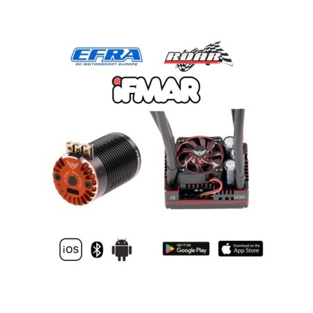 Ensemble performance 1/8, moteur Reds V8 G6 2200 kV, variateur Z8 G3, homologué ROAR, EFRA, IFMAR
