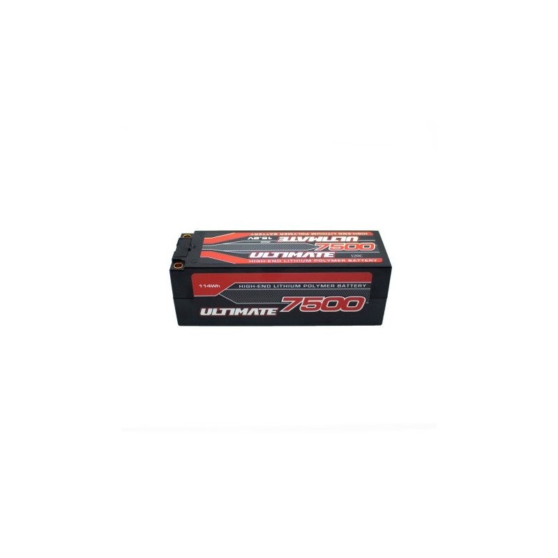 Batterie LiPo ULTIMATE GRAPHENE HV en forme de bâtonnet 15,2 V, 7500 mAh, 120C, tubes de 5 mm