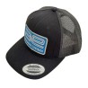 Casquette trucker noire à visière plate avec logo Team Associated AE